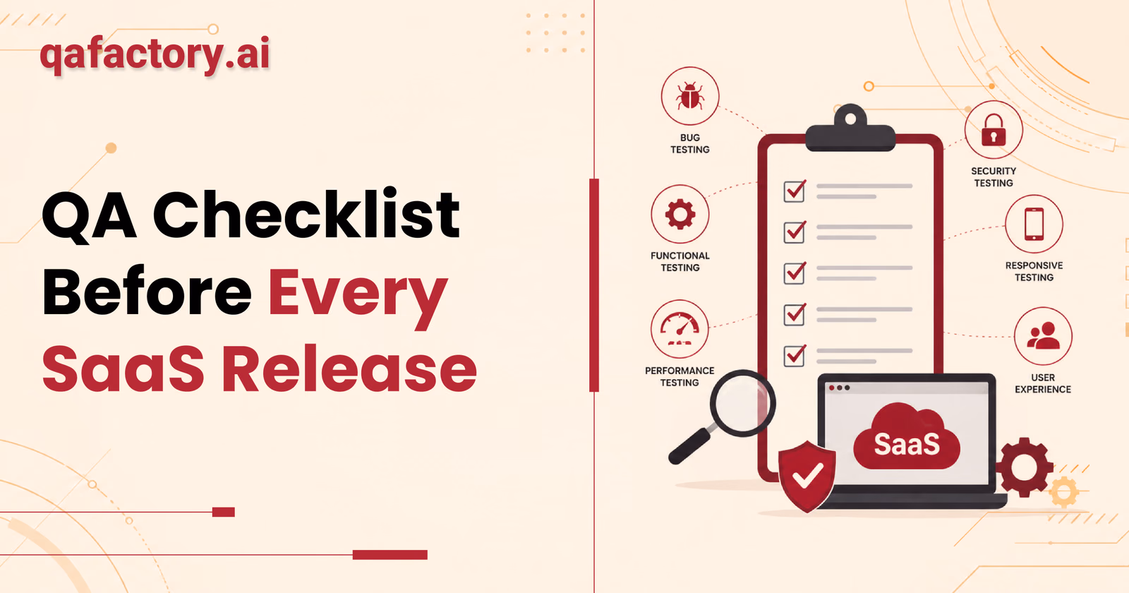 QA checklist before every SaaS release: 50+ critical tests (2026)