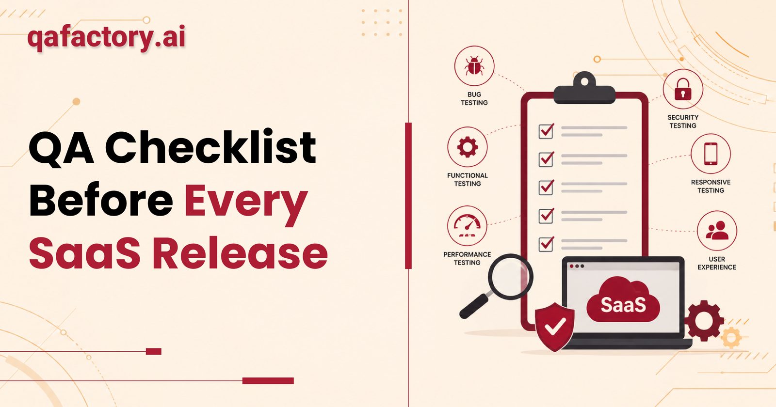 QA checklist before every SaaS release: 50+ critical tests (2026)